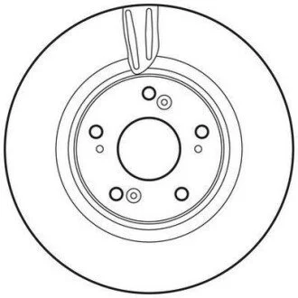 Диск тормозной HONDA Jurid 562725JC
