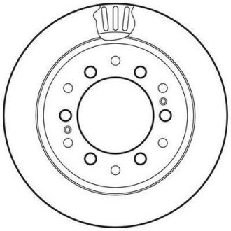 Диск гальмівний LEXUS,TOYOTA Jurid 562738JC