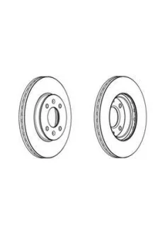 Гальмівний диск Jurid 562742JC