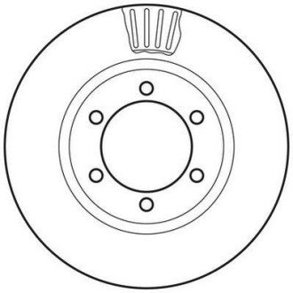 Гальмівний диск передній Toyota Land Cruiser Prado / Lexus GX Jurid 562743JC