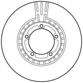 Гальмівний диск передній Hyundai H-1, H100, H200, Highway Jurid 562768JC