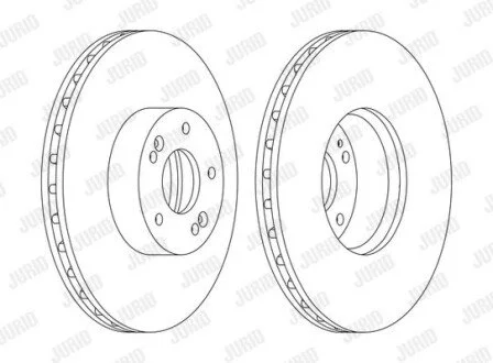 Гальмівний диск Jurid 562778JC1