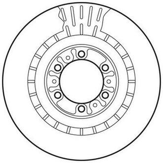 Тормозной диск передний MITSUBISHI L200/PAJERO Jurid 562798JC (фото 1)