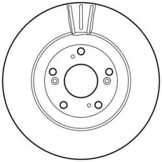 Гальмівний диск передній Honda Civic VIII, CR-V II Jurid 562807JC