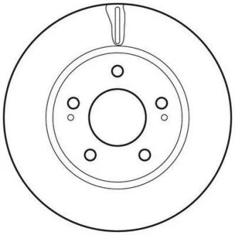 Гальмівний диск передній DODGE CALIBER MITSUBISHI GALANT/LANCER/SPACE WAGON Jurid 562820JC