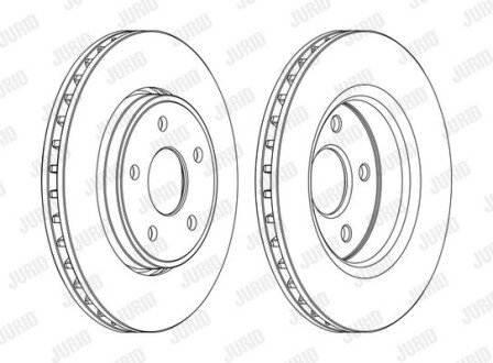 Гальмівний диск Jurid 562854JC1