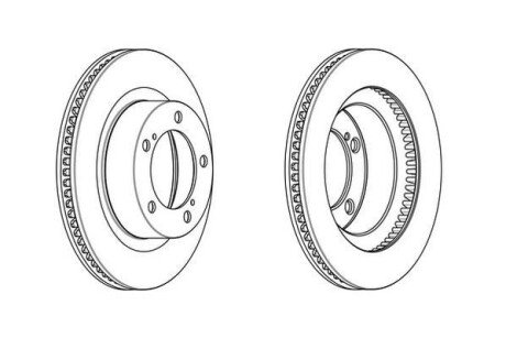 Гальмівний диск Jurid 562887JC1