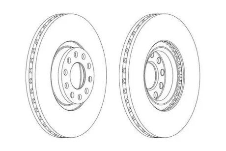 Диск тормозной AUDI Jurid 562890JC1