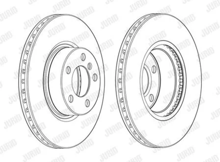 Гальмівний диск передній BMW X3/X4 Jurid 562891JC1
