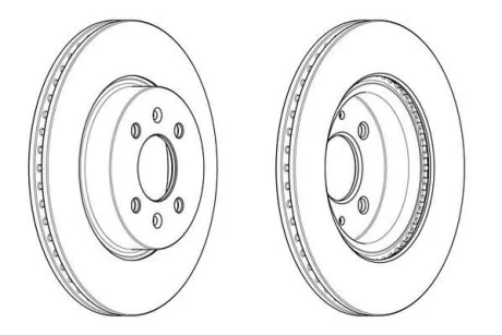 Гальмівний диск Jurid 562944JC