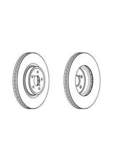 Диск гальмівний SUBARU Jurid 562945JC1