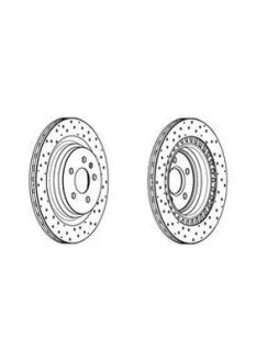 Гальмівний диск задній Mercedes M-Class (W166) ML Jurid 562956JC