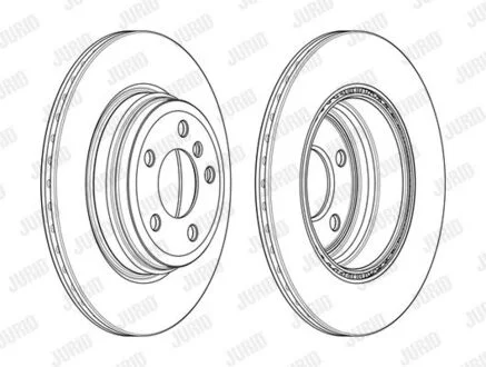 Диск тормозной BMW Jurid 562980JC