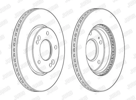 Гальмівний диск передній HYUNDAI ELANTRA/KONA/VELOSTER/i30 KIA CEE\'D/SELTOS Jurid 562986JC