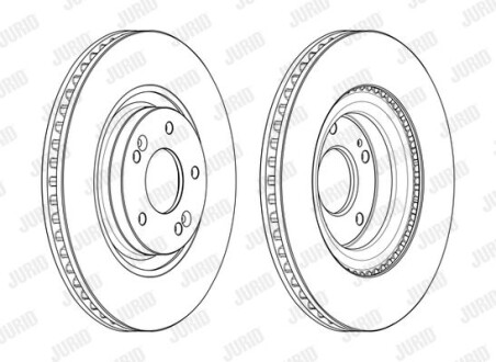 Гальмівний диск Jurid 562987JC