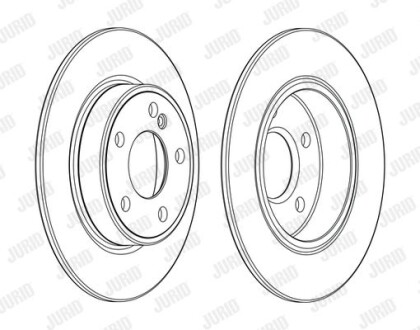 Гальмівний диск Jurid 562995JC