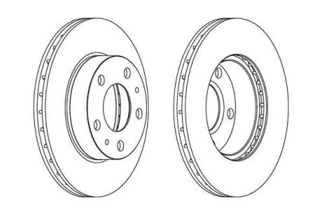 Тормозной диск передний CITROËN JUMPER FIAT DUCATO PEUGEOT BOXER Jurid 563021J
