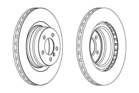 Тормозной диск передний LAND ROVER RANGE ROVER Jurid 563022JC1