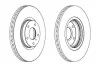 Тормозной диск передний NISSAN MURANO INFINITI G/M35/M45 Jurid 563032JC1 (фото 1)