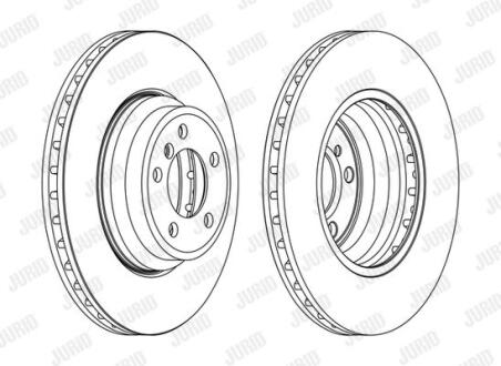 Гальмівний диск пер BMW 5 (E60) 01-/6 04-/7 01- Jurid 563078JC-1