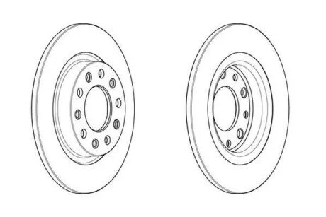 Диск тормозной ALFA ROMEO Jurid 563106JC