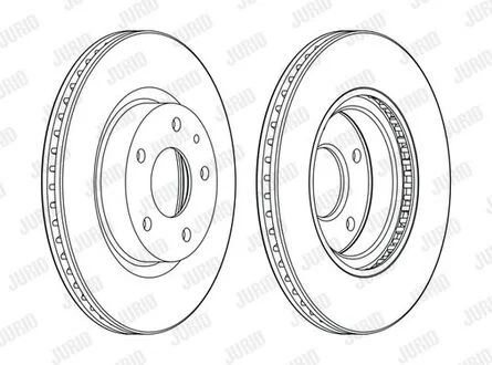 Диск гальмівний MAZDA Jurid 563119JC