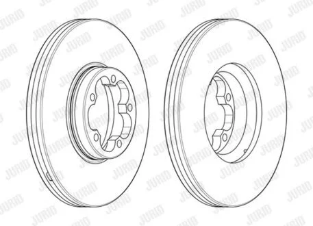 Тормозной диск передний FORD TRANSIT Jurid 563122J1