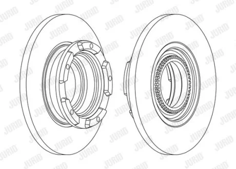 Гальмівний диск Jurid 563126J