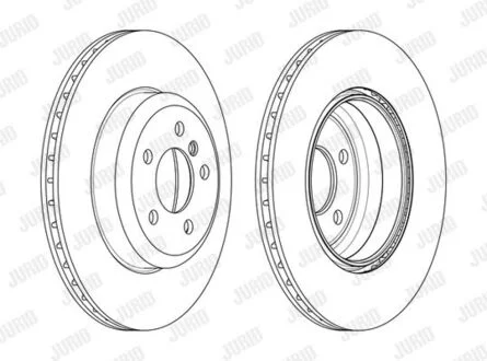 Тормозной диск задний BMW 3-Series, 4-Series Jurid 563134JC