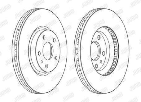 Диск гальмівний FORD Jurid 563154JC