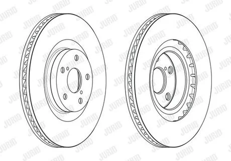 Гальмівний диск передній лівий LEXUS GS Jurid 563236JC1