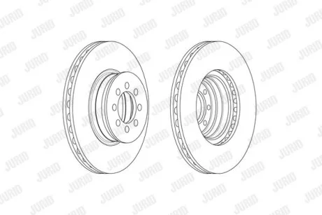 Гальмівний диск передній MERCEDES-BENZ Sprinter, Vario Jurid 569232J