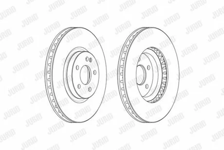 Гальмівний диск передній Mercedes Vito W447 Jurid 569261J