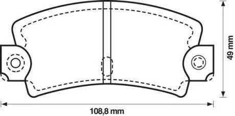 Тормозные колодки RENAULT 12, 15, 17, 18, 21, 25, 30, 5, Espace I, Espace II, Espace III, Fuego Jurid 571243J