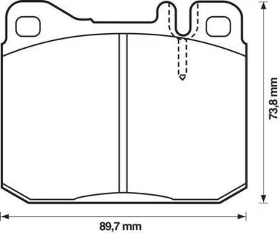 Колодки гальмівні MERCEDES 200, 220, 230, 240, 250, 260, 280, 300, 380, 420, 450, 500, 560 Jurid 571278J