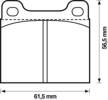 Тормозные колодки передние MERCEDES-BENZ OPEL AUDI BMW FORD Jurid 571279J