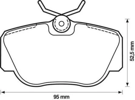 Тормозные колодки передние MERCEDES-BENZ 190 SAAB 9000 Jurid 571353J