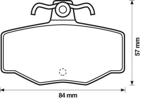 Гальмівні колодки задні NISSAN ALMERA/PRIMERA Jurid 571421J