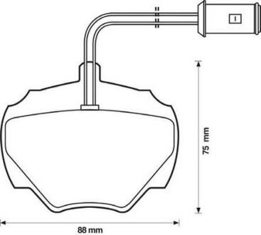 Гальмівні колодки задні Land Rover Discovery I. Range Rover I Jurid 571440J (фото 1)