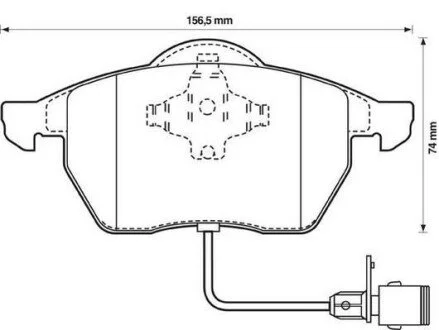 Колодки гальмівні AUDI A8, A8 Quattro, S8 Quattro Jurid 571512J