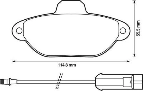 Тормозные колодки передние FIAT CINQUECENTO/PALIO/PUNTO/SEICENTO LANCIA Y Jurid 571523J