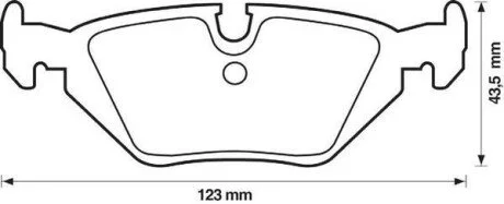 Гальмівні колодки задні BMW 3/Z1/Z3/Z4 Jurid 571527J
