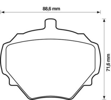 Гальмівні колодки Jurid 571803J