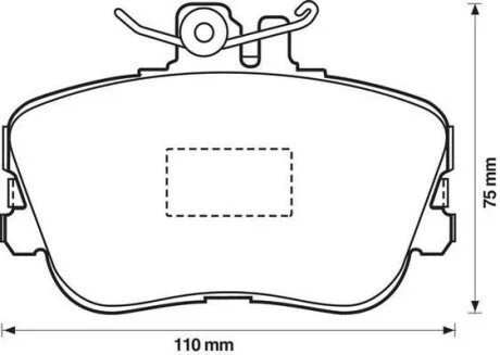 Тормозные колодки передние MERCEDES-BENZ C Jurid 571828J