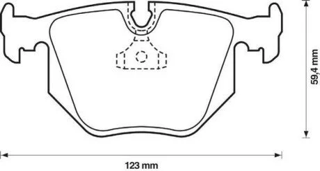 Гальмівні колодки задні BMW 3/7/X3/X5/Z4/Z8 LAND ROVER RANGE ROVER Jurid 571918J