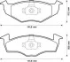 Тормозные колодки передние SKODA FABIA/ROOMSTER VW FOX/LUPO/POLO SEAT AROSA Jurid 571923J (фото 1)