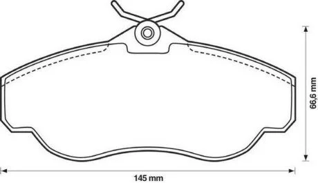 Тормозные колодки передние LAND ROVER DISCOVERY/RANGE ROVER Jurid 571937J