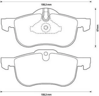 Тормозные колодки ROVER 75 Jurid 571980J