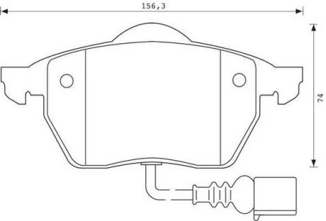 Гальмівні колодки передні Audi A3,TT/ Seat Leon,Toledo/ Skoda,Octavia/ VW Bora,Golf IV Jurid 571984J