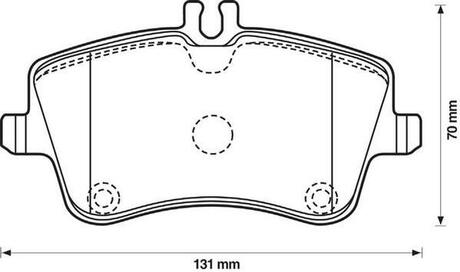 Тормозные колодки передние Mercedes C-CLASS/ CLK/ SLK Jurid 571987J (фото 1)